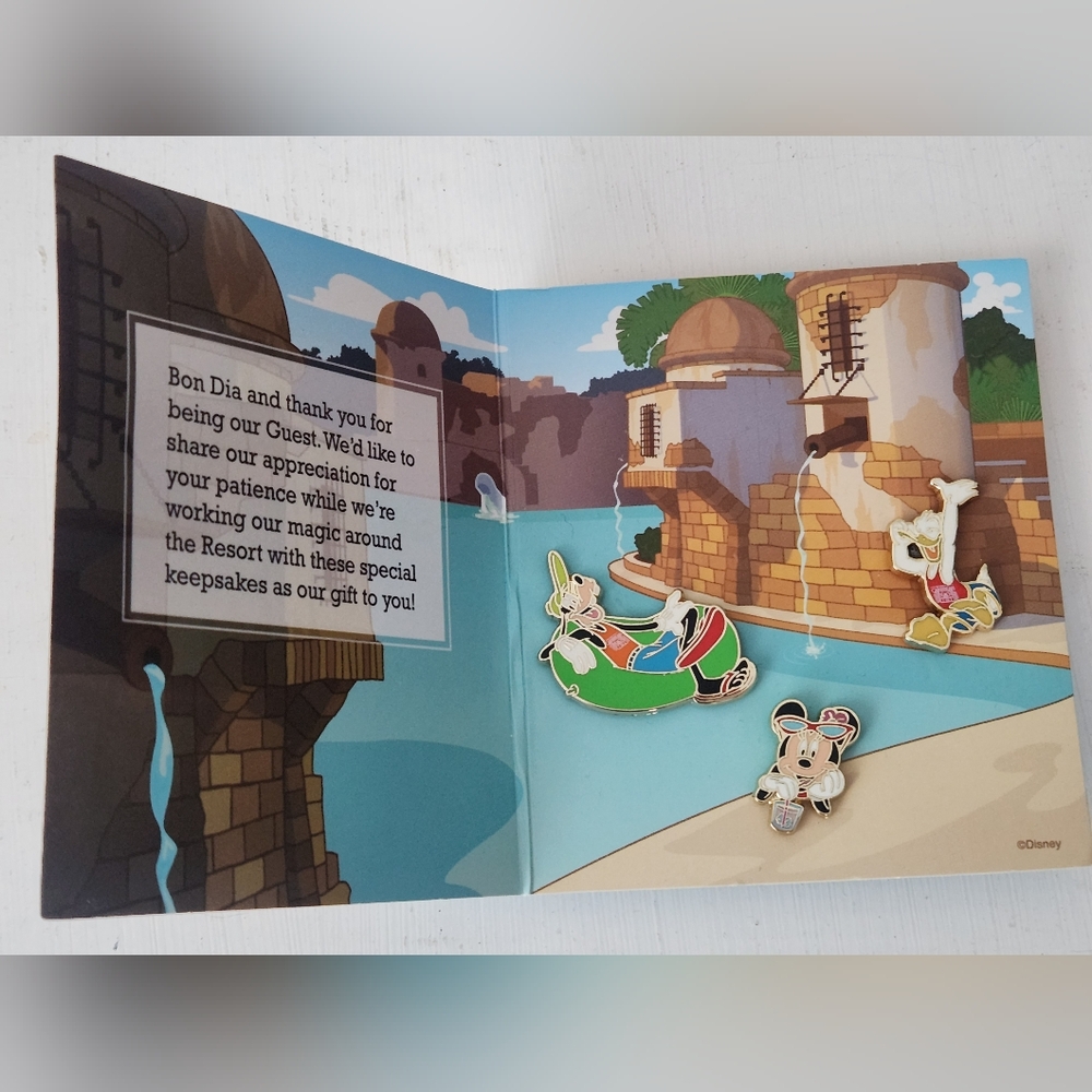 Disney Parks Caribbean Beach Resort Pin Set